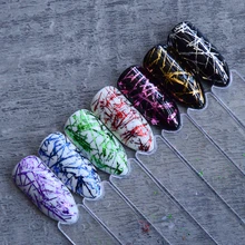 1 коробка 3D Блеск для ногтей голографические блестки полоса линия Платина фольга кружево зеркало-Хамелеон хлопья гвоздь искусство украшения SASJS01-07