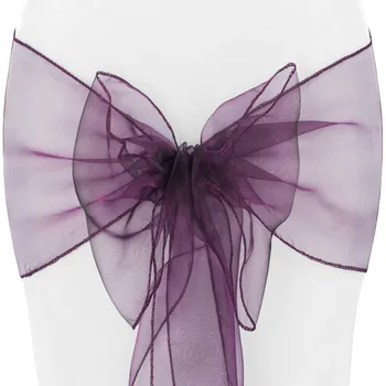 

wedding chair knot/all for wedding decoration/organza chair sashes /chair ribbons/bows 100pcs/lots