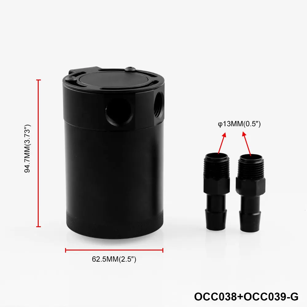Автомобильный дыхательный аппарат масленка 2/3-port выхлоп отработанного масла для рекуперации горшок компактный озадаченный маслоуловитель БАК с фитингами 400 мл