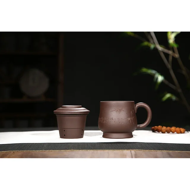 PINNY 380ML Yixing Purple Clay Tea Mugs: A Traditional Chinese Tea Delight