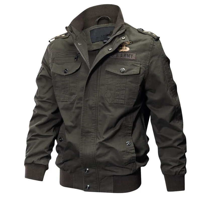 Военная куртка пилота, новинка, мужская осенне-зимняя куртка-бомбер, хлопковое пальто, тактическая армейская куртка, мужская повседневная куртка для полетов ВВС