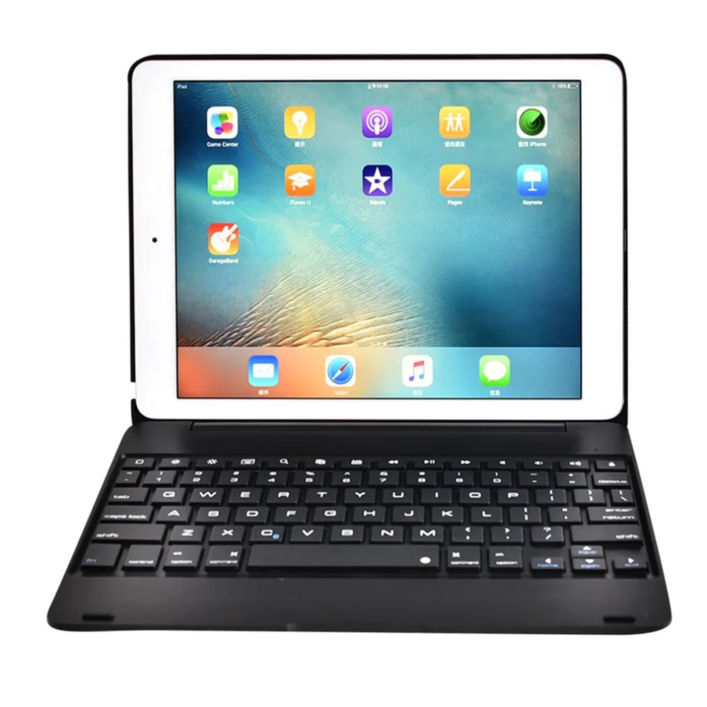 

Slim Aluminium Wireless Bluetooth Keyboard Case for ipad pro9.7 inch,for iPad air2 Smart Cover Case with Bluetooth keyboard