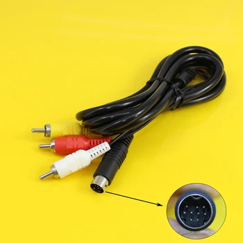 

JCD 1pcs New Audio Video AV Cable Connection for Genesis MD 2/3 AV Cable SEGA MD2 / 3