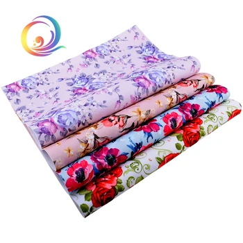 

Haisen,4pcs/Lot 1mm Floral Soft Felt Fabric,Printed Polyester NonWoven Felt Cloth,Home Decoration/Bag Or Sewing Crafts Material