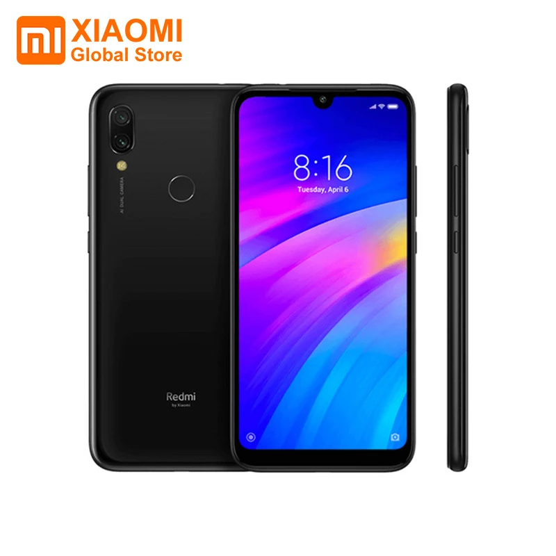 Xiaomi Redmi 7 смартфон с восьмиядерным процессором Snapdragon 632 ОЗУ 3 ГБ ПЗУ 32 6 26 дюйма 12 Мп +