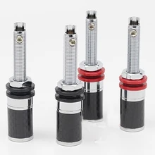 4 шт. Hi-End родиевое покрытие углерода Fber пара терминалов красный черный разъем HiFi усилитель Терминал динамик клемма