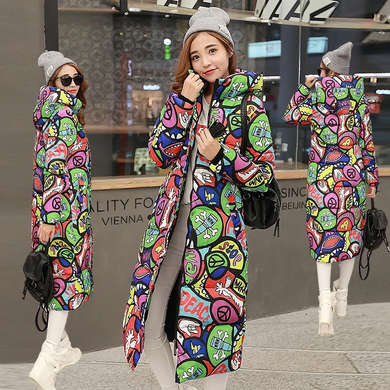 Koop 10 kleuren Hoge Kwaliteit Herfst Winter Ontwerp vrouwen Katoen Slanke Rits Jas Hooded Jassen Overjas Plus Size Down parka