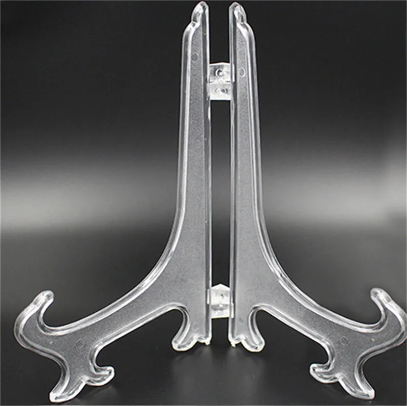 New-1-PC-Clear-Plastic-Plate-Stands-Bowl-Plate-Display-Stands-Picture ...