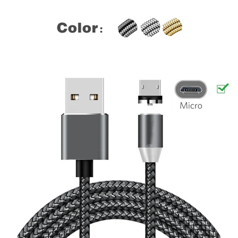 5Pin магнитное зарядное устройство mi cro USB кабель для Xiao mi Red mi 3 Plus/Red mi Note 4 3 Pro/mi 4i/mi Note Pro/mi 3 mi-2 S 1S mi Pad Tab - Цвет: Grey with Plug