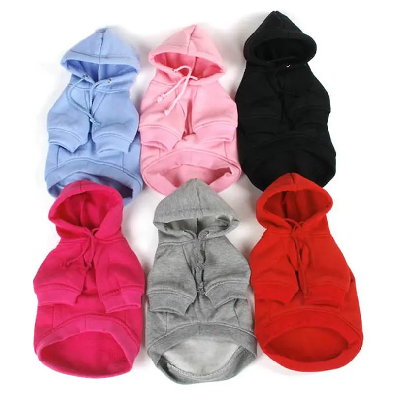 

Pet Puppy Dog Clothes Coat Hoodie Sweater Costumes Dogs Jackets Plus Size 7 Colors