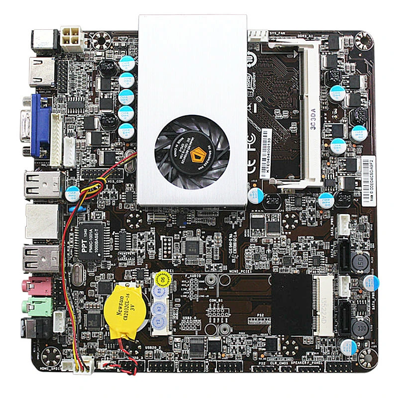 ITX APU E350 Dualcore 1,6 ГГц 2G RAM 16 г SSD Mini PC чехол Full HD 1080 настольный компьютер