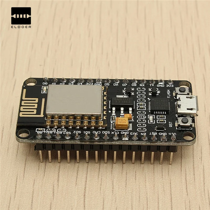 

Experimental Board + Mixed Alloy Black NodeMcu Lua WIFI Network Internet Things Development Board Based ESP8266 Module 4.8X2.5cm