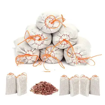 

12 Bags Pine Wooden Chips Cedar Wooden Block Wardrobe Portable Natural Insect Repellent Mothproof Chips Home Supplies