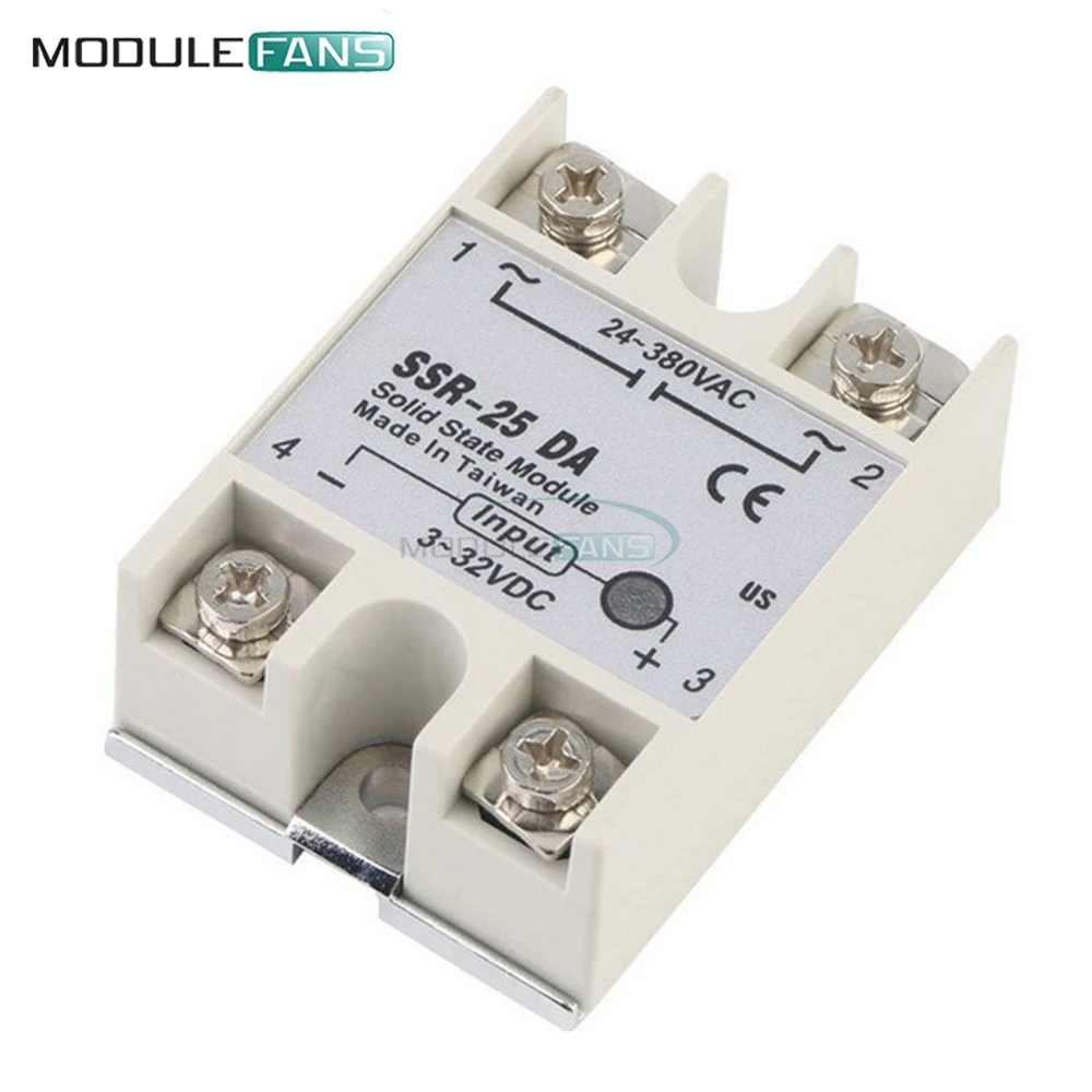 Твердотельное реле Φ 3 32V DC to 24 380V AC 25A ток 250V рабочее напряжение белое