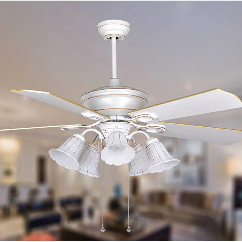 Creativo plafond incontrato licht kit voor bar woonkamer wit lampada ventilatore a soffitto lama trasporto libero.jpg Kit lampadari a sospensione