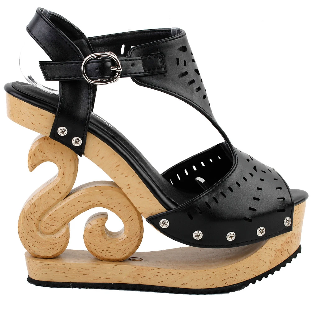 black sandal clogs