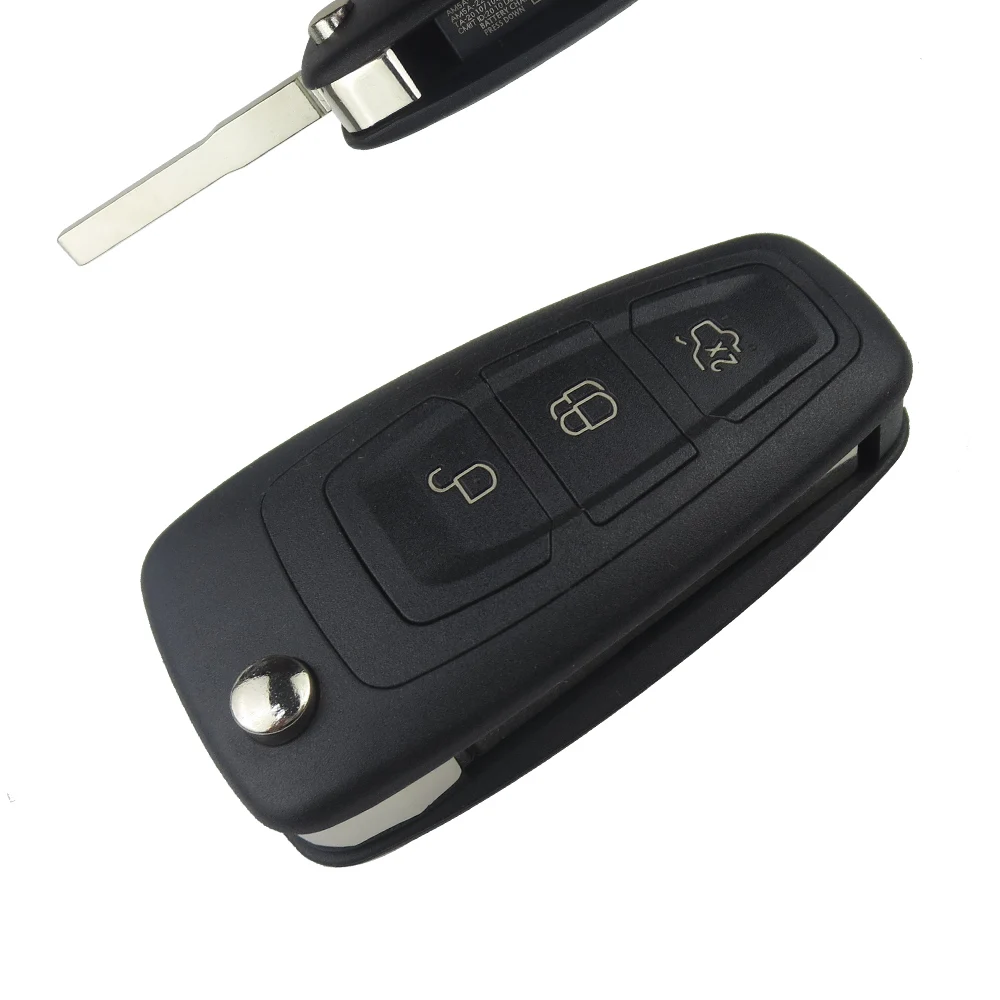 EKIY 3 Buttons Smart Flip key Cover folding Remote Key Shell For font b Ford b