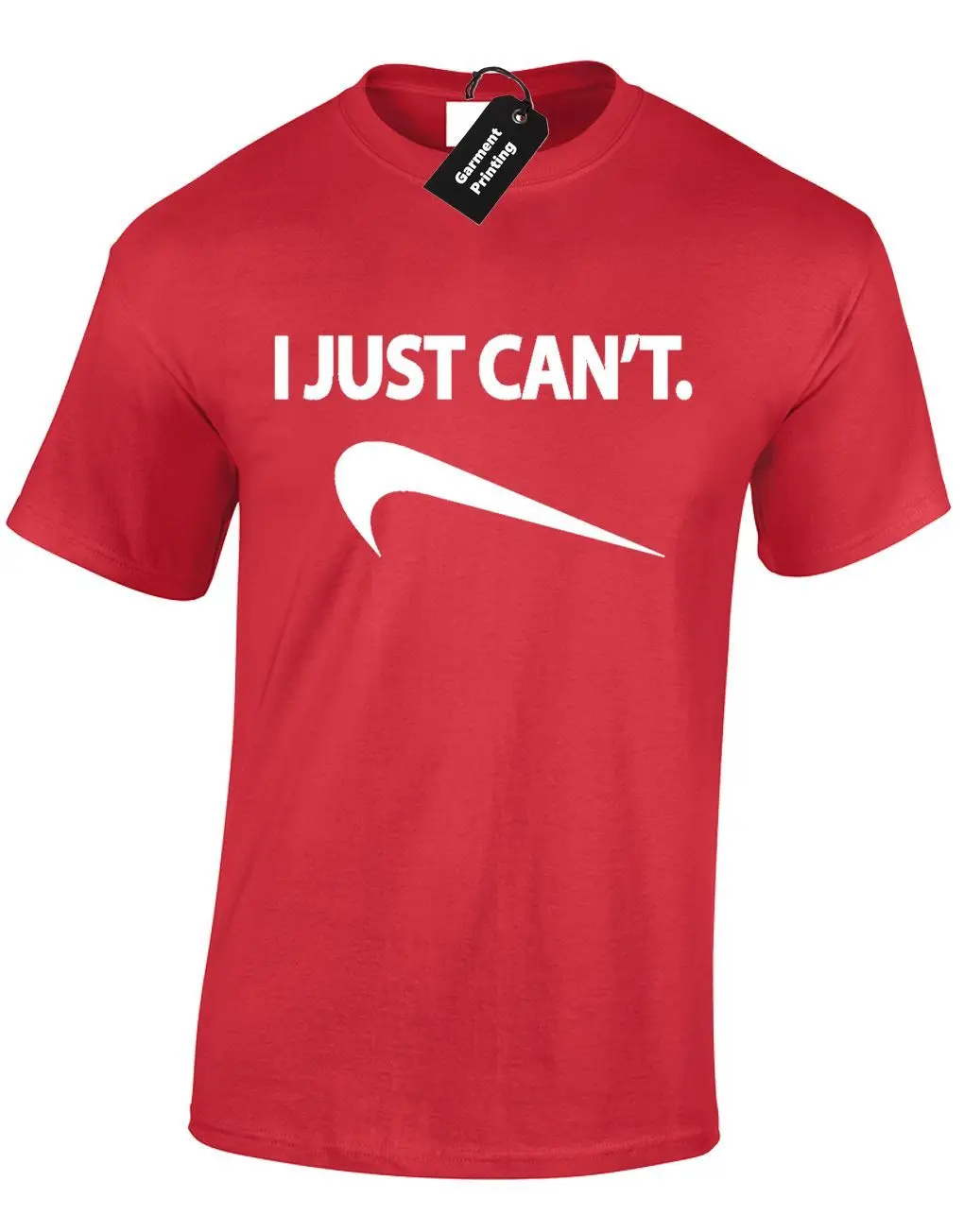 I JUST CANT MENS T SHIRT FUNNY SPORTSWEAR SPOOF JOKE COMEDY TOP HUMOUR