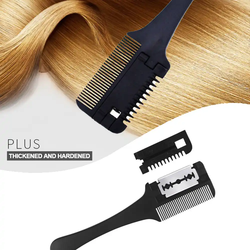 haircut comb with blade