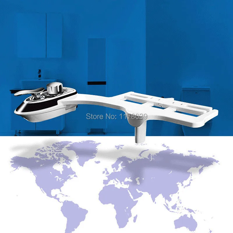 Неэлектрическое механическое AMI610 теплое водное сиденье для унитаза, биде для душа, горячее и холодное двойное сопло биде с самоочищающимся, J17601