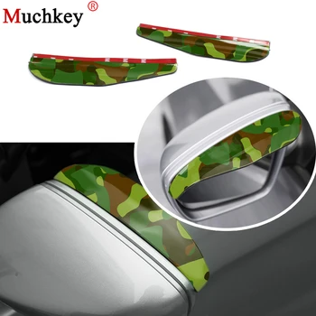 

Camouflage Car Rear View Mirror Sticker For Chevrolet Cruze Aveo Captiva Sail Rain Shield Guard Auto Rearview Eyebrow Cover
