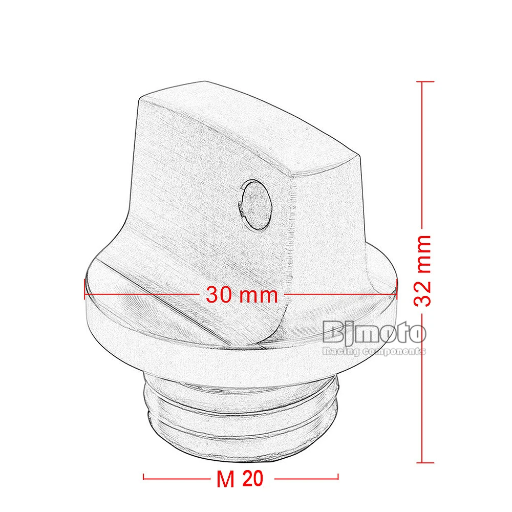 M20* 2,5 масляный сливной болт для Honda Ducati Monster 821 1200 Multistrada 1200S Diavel для Yamaha MT09 FZ09 FJ09 T-Max 500 530