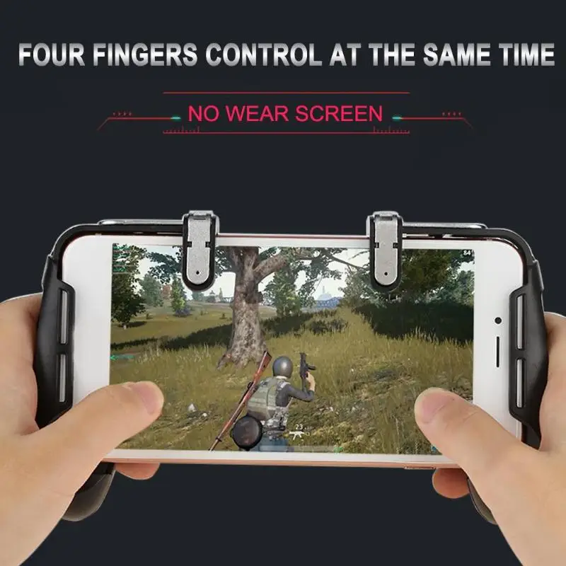  ALLOYSEED Mobile Game Integrated Handle Grip w/L1R1 Gaming Trigger FPS/TPS Shooter Controller for I