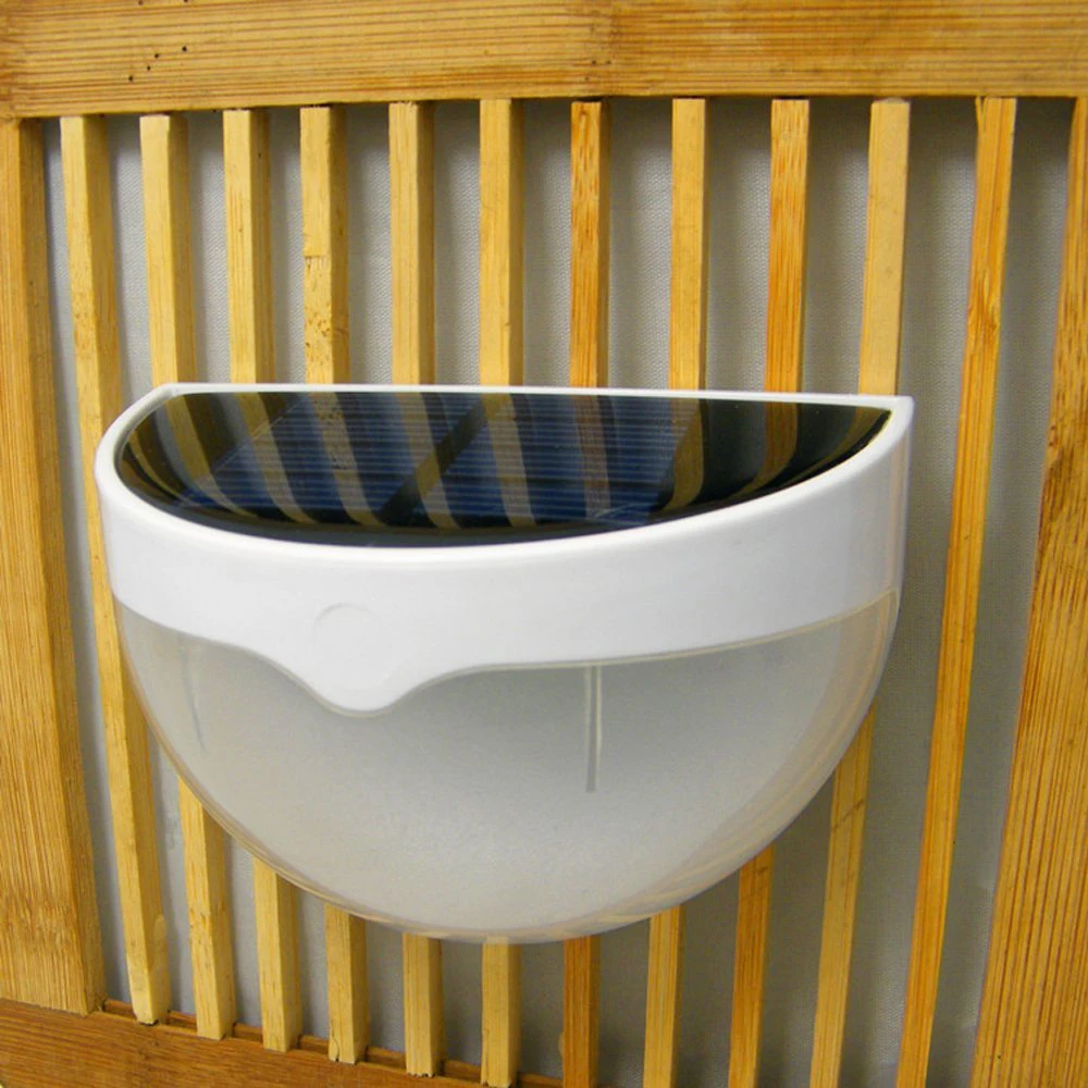 

DONWEI Outdoor 6 LED Solar Lamp Automatically Open at Night Waterproof Porch Light for Garden Fence Lawn Wall Light