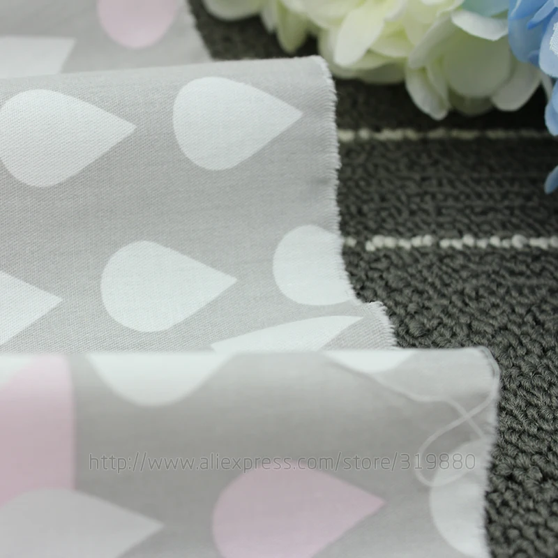 Twill 8 pcs Pink cartoon Cotton Fabric for DIY Patchwork Sewing Kids Bedding Bags Dot Tilda Doll Cloth Textiles Fabric 40*50cm