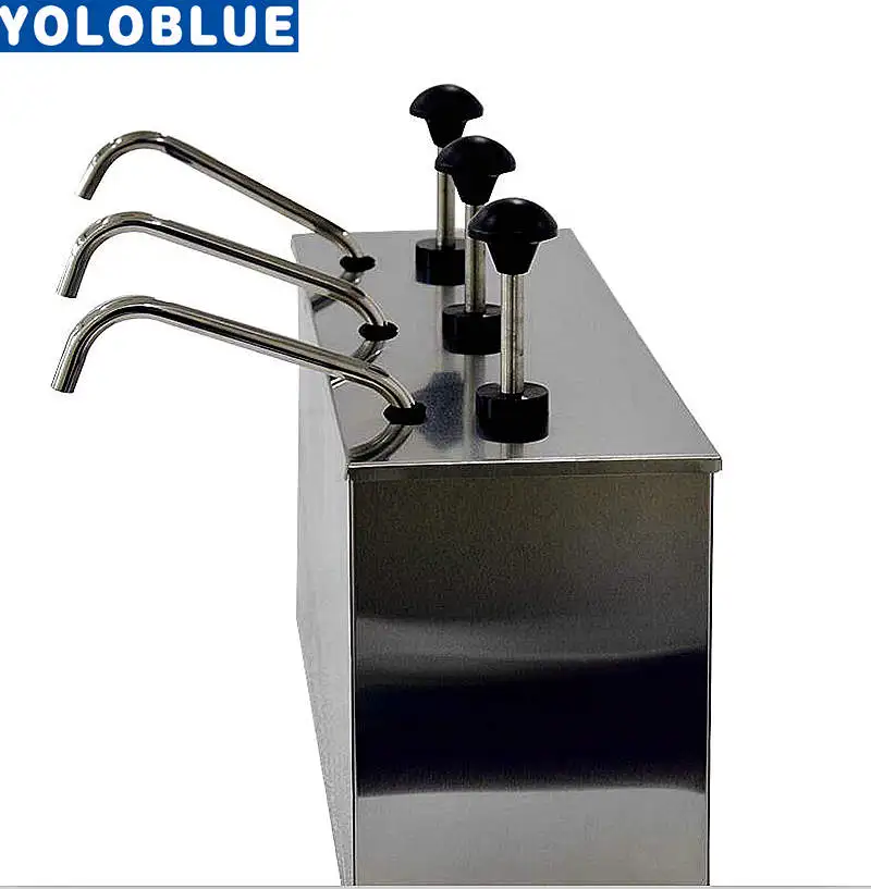 3-Bucket-Sauce-Dispenser-Pump-Squeeze-Condiment-Dispensing-Stainless-Steel (2)_副本