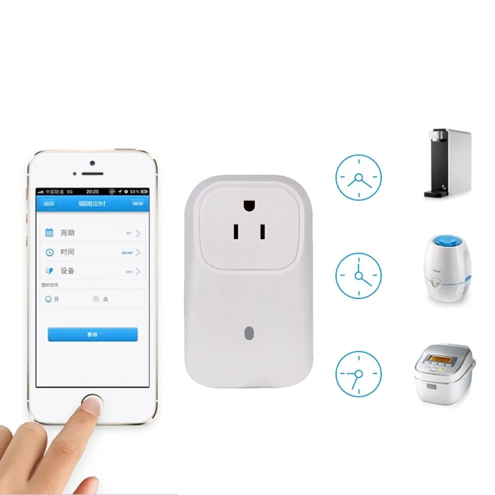 

WiFi Remote Control Smart Power Timer Socket Switch for Android iPhone US EU UK Plug APP Control Power Socket Switch Outlet