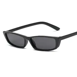 Samjune 2018 бесцветная защитная пленка объектив небольшой солнцезащитные очки «кошачий глаз» Для женщин модный бренд цвета красный, Серый