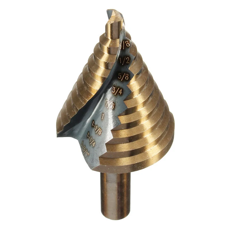 

1PC HSS step drill cobalt Core Steel stepped drill Bit Cobalt Power titanium step drill bits Cone Hole Cutter Cutting Tool