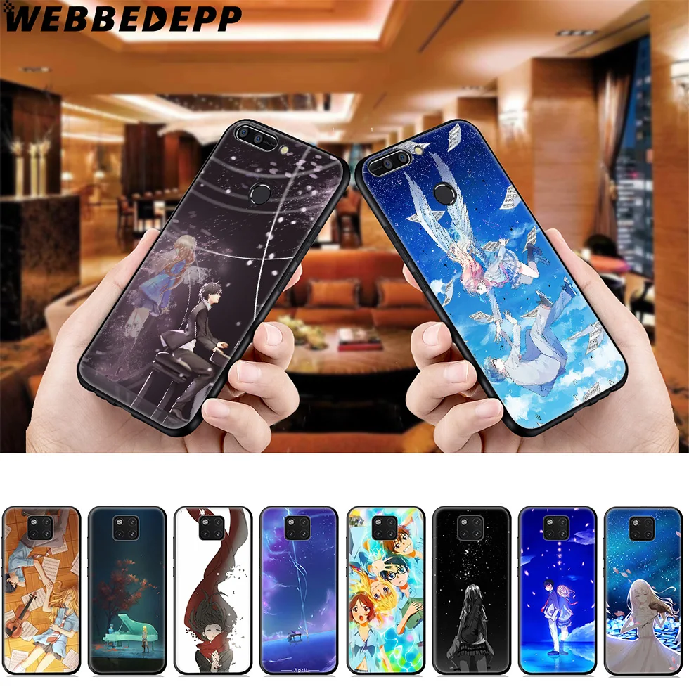 Чехол с аниме Your lie in April для Huawei Mate Honor 20 6A 7A 7C 7X 8 9 9X 10 View Lite Pro 30 |
