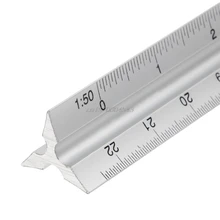 30 см Алюминиевый металлический треугольный Масштаб архитектурный инженер техническая линейка 1" измерительные и измерительные инструменты R08 и Прямая поставка