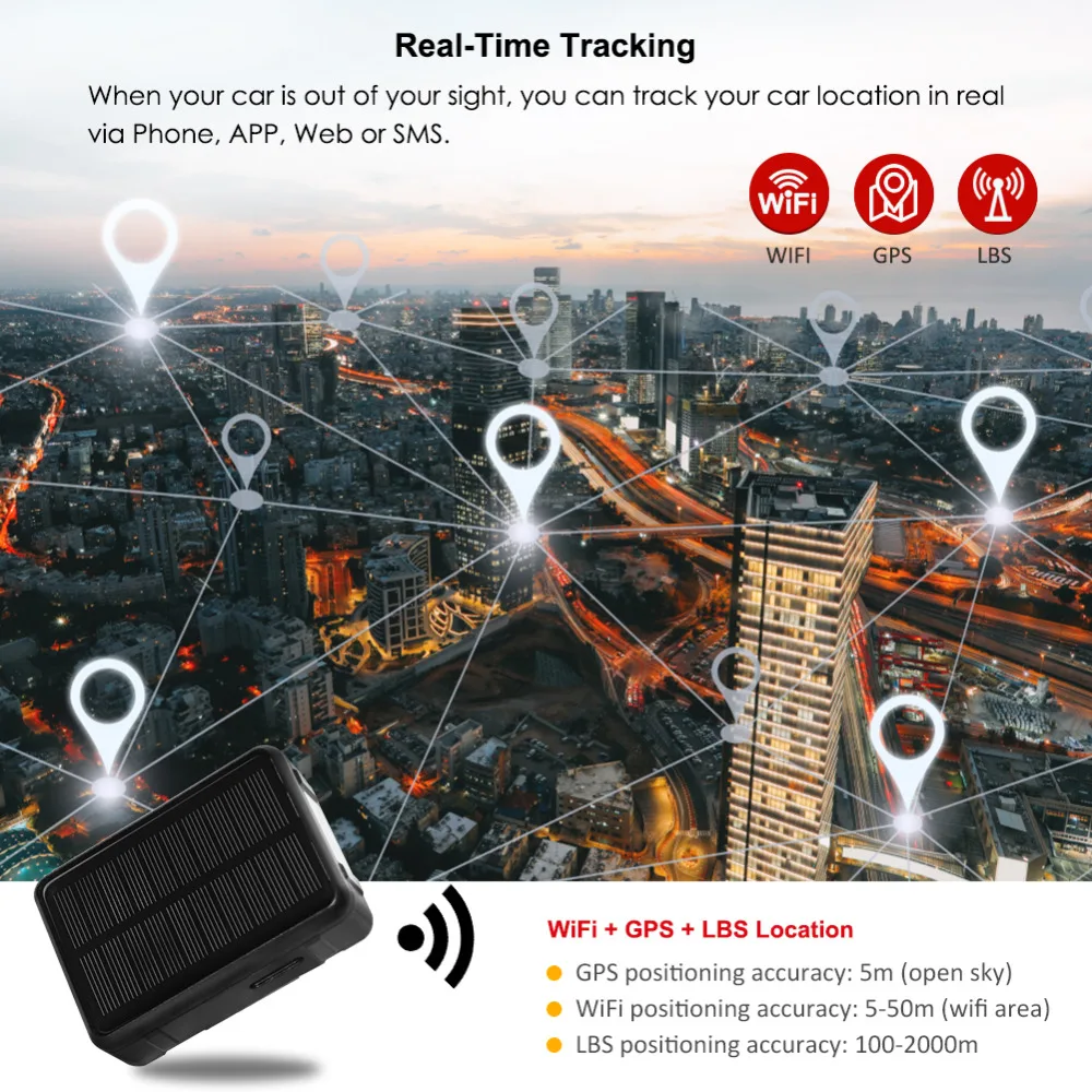 GPS трекер на солнечной батарее для коров 9000 мАч IP67|GPS-трекеры| |