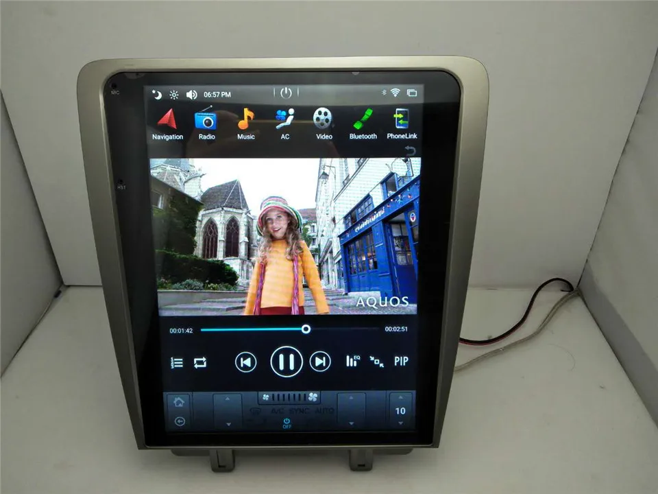 Best KiriNavi Vertical Screen Tesla Style 12.1‘’ Android 9.0 Car Multimedia Dvd Navigation For Ford Mustang Car Radio GPS 2010-2014 4