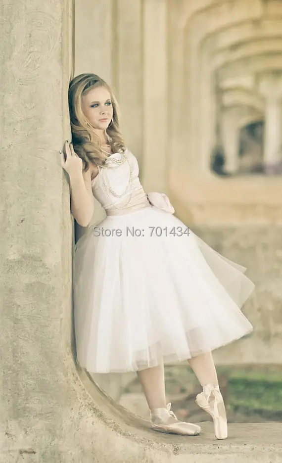 Compare Prices On Cute Short Wedding Online Ping Cute Style Strapless Ruched Bow Sash Short Wedding Gown 2016 Backless Y Tulle White