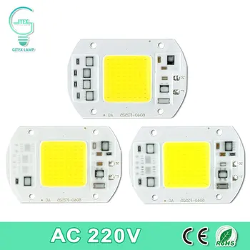 

COB LED Lamp Chip Real Power 10W 15W 20W 30W 50W LED Lamp Bulb 220V 240V IP65 Smart IC For DIY LED Flood Light Spotlight