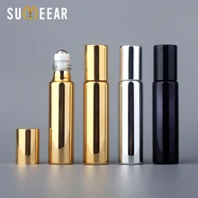 10 мл мини портативные бутылочки с эфирными маслами, Ультрафиолетовый стеклянный многоразовый флакон для духов, дорожный рулон, пустые бутылочки с эфирными маслами