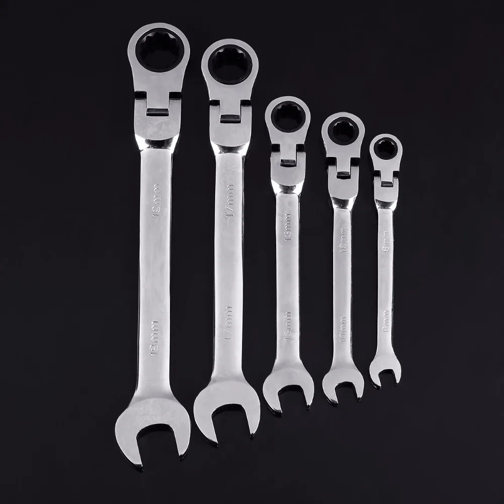 8 19mm Ratchet Spanner Combination wrench a set of keys gear ring