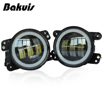 

Hot Sale 4 Inch 30W Halo Ring Projector Lens DRL Turn Signal Foglight Car Led Fog Light For Jeep Wrangler