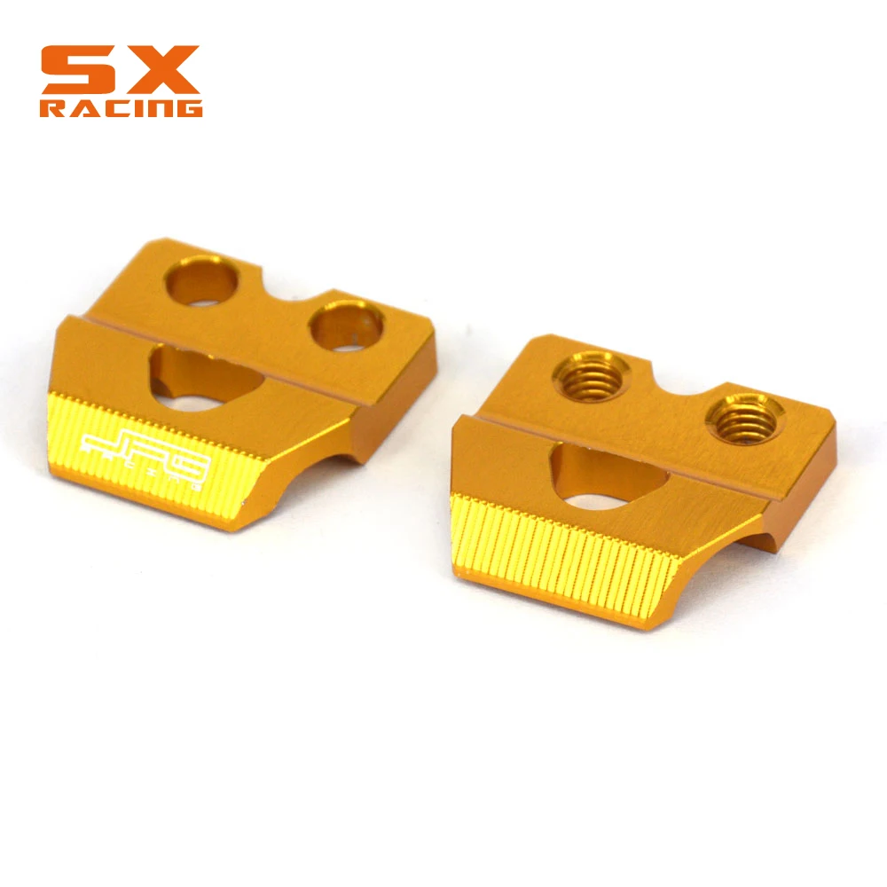 Золотистый тормозной зажим для мотоцикла CNC держатель шланга SUZUKI RM85 02-15 RM125 RM250 01-13