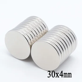 

20pcs 30*4mm SuperPowerful StrongBulk Small Round NdFeB Neodymium Disc Magnets Dia30mm x 4N35 Rare Earth NdFeB Magnet 30x4mm