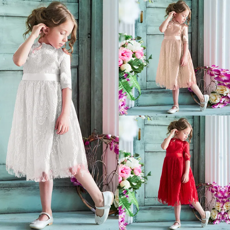 Детское платье для девочек; Новинка года; Брендовые платья для девочек; праздничный костюм принцессы; детская одежда; детские мягкие кружевные платья с цветочным рисунком для девочек