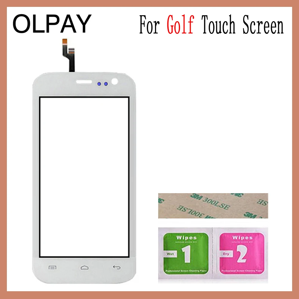 OLPAY 4,5 дюймов протестированное переднее внешнее стекло для Explay Golf сенсорный экран дигитайзер панель объектив сенсор инструменты Бесплатный клей и салфетки