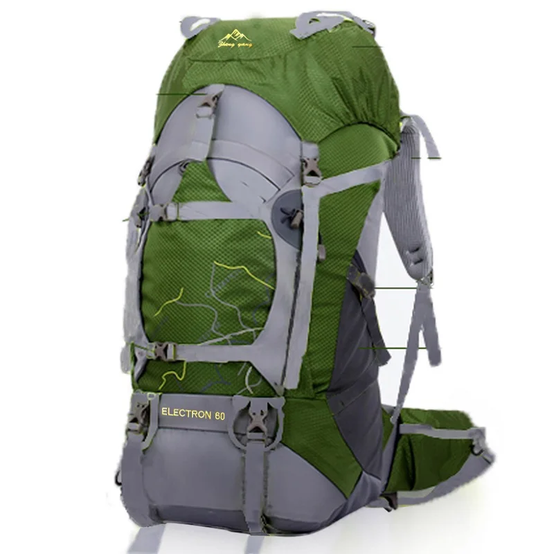 FengTu 60L المشي Daypack للرجال والنساء للماء التخييم حقيبة السفر في الهواء الطلق تسلق الرياضة حقيبة