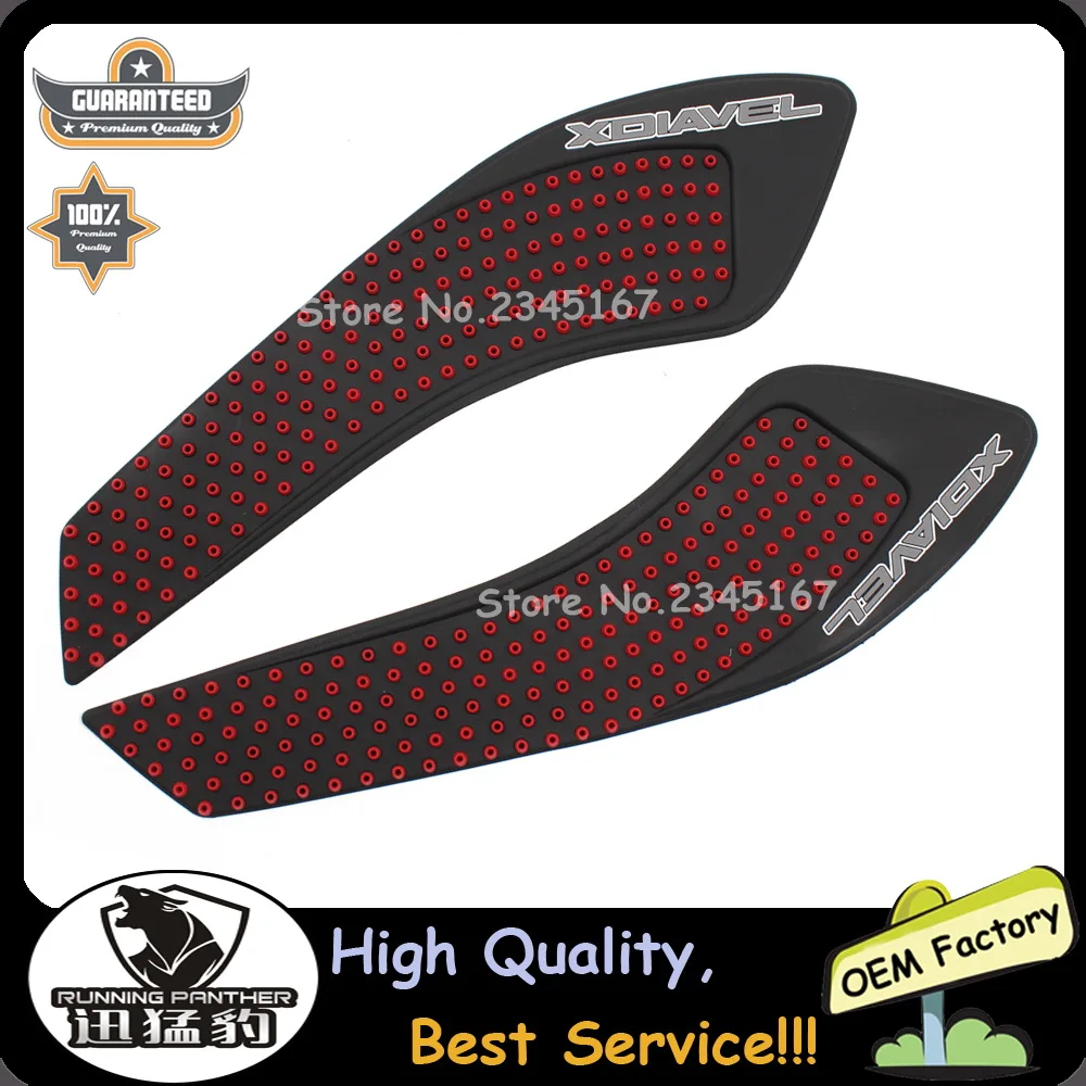 Red Motorcycle 3D Fuel Gas Tank Knee pad 3M fuel tank side of the knee