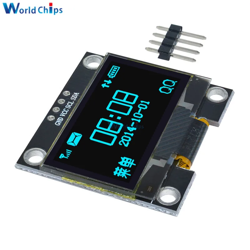 1,3 дюймов 1,3 "IIC I2C серийный 128x64 OLED ЖК-дисплей Дисплей синий Экран модуль SSH1106 Драйвер IC для Arduino 3,3-5 В