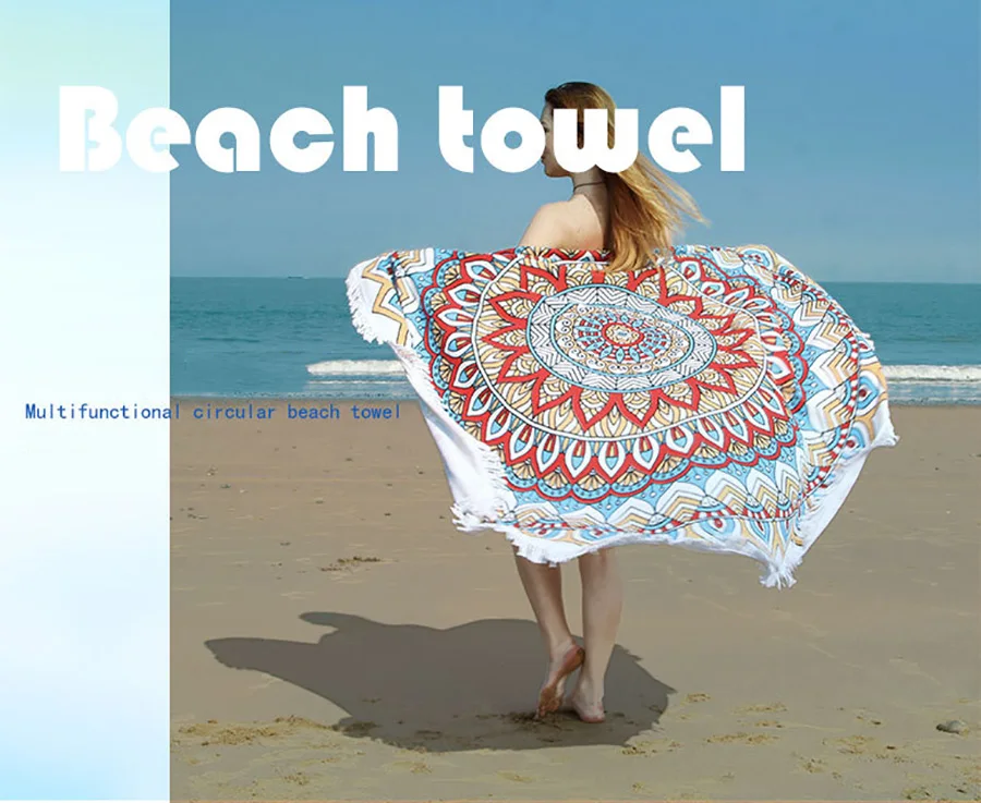 Multifunctional Circular Beach Towels